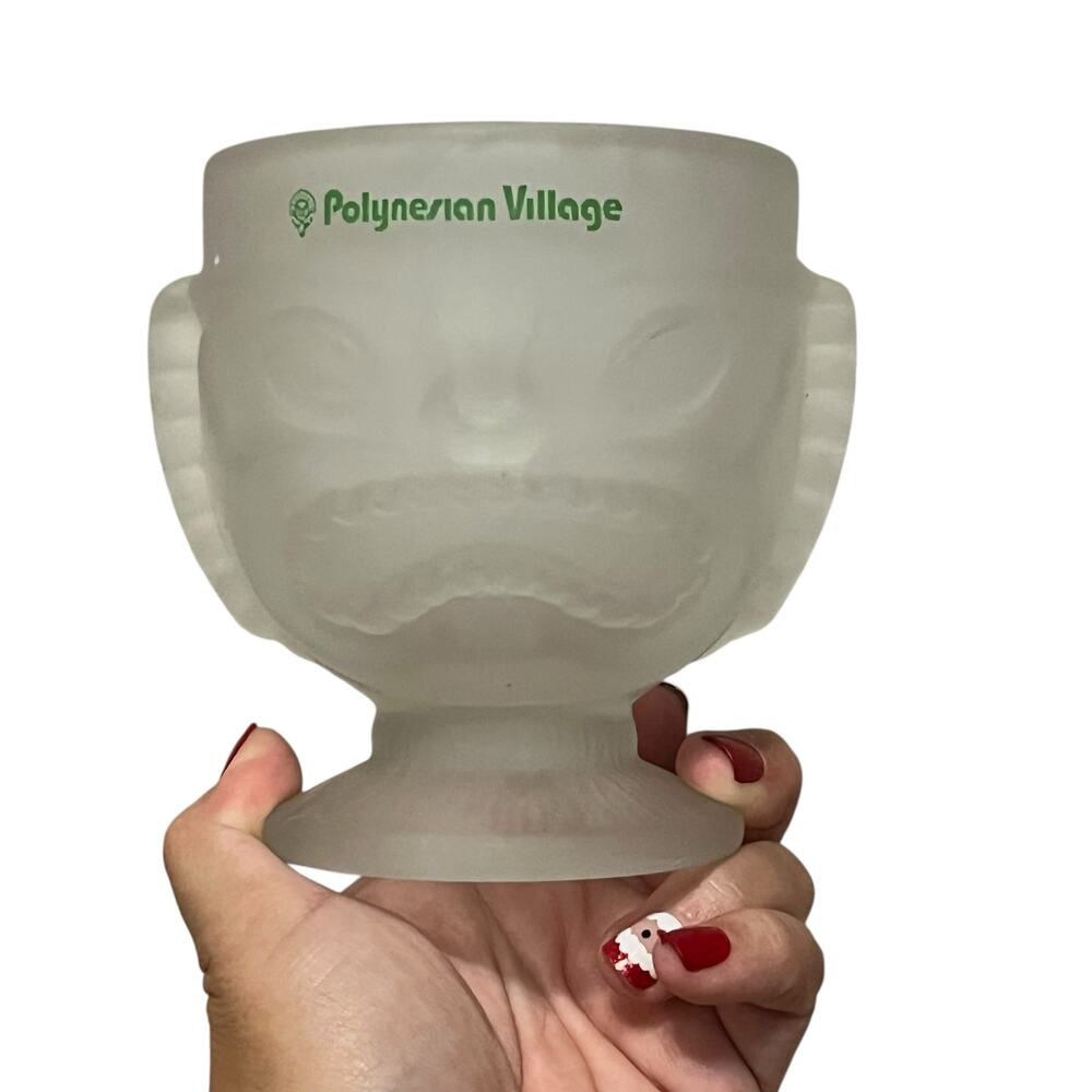 Walt Disney World Polynesian Village Tiki Frosted Glass - Picture 4 of 4